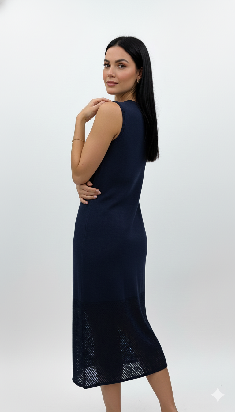 Vestido Vazadinho Longo