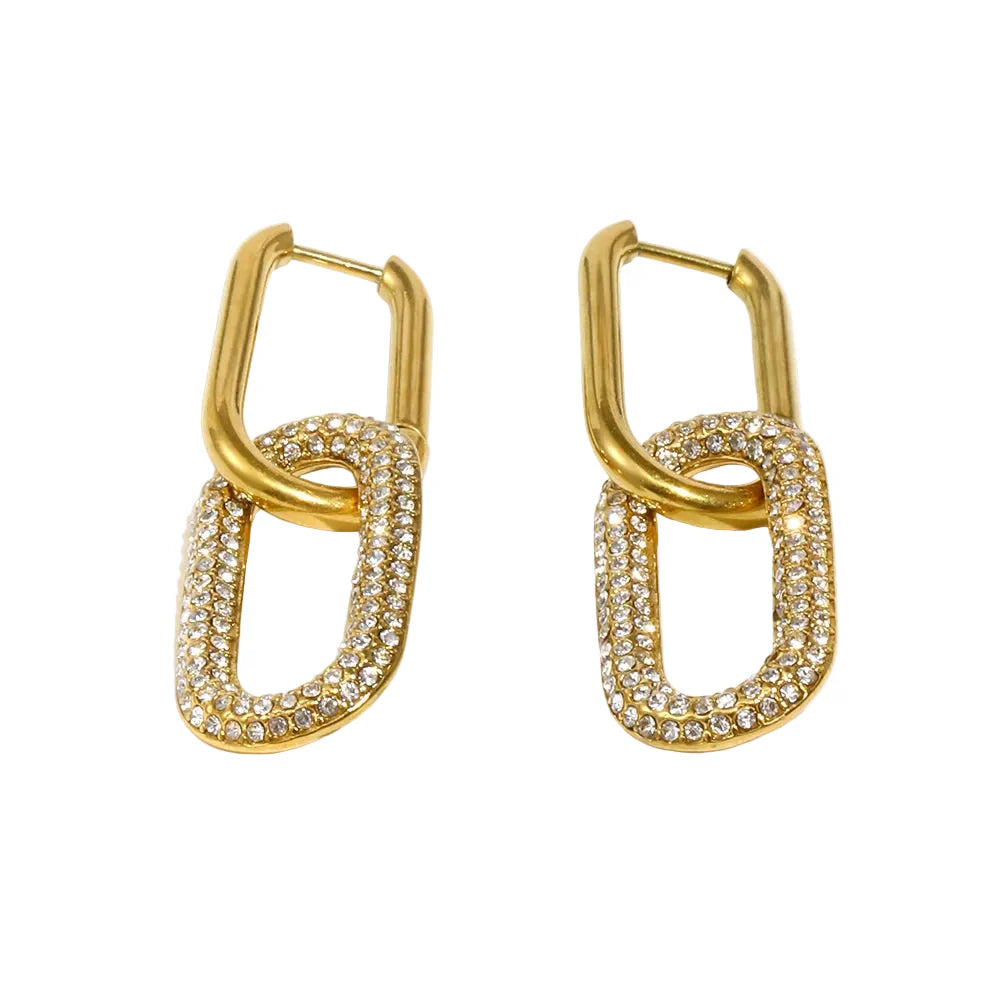 Brincos Luxuoso Banhado a Ouro