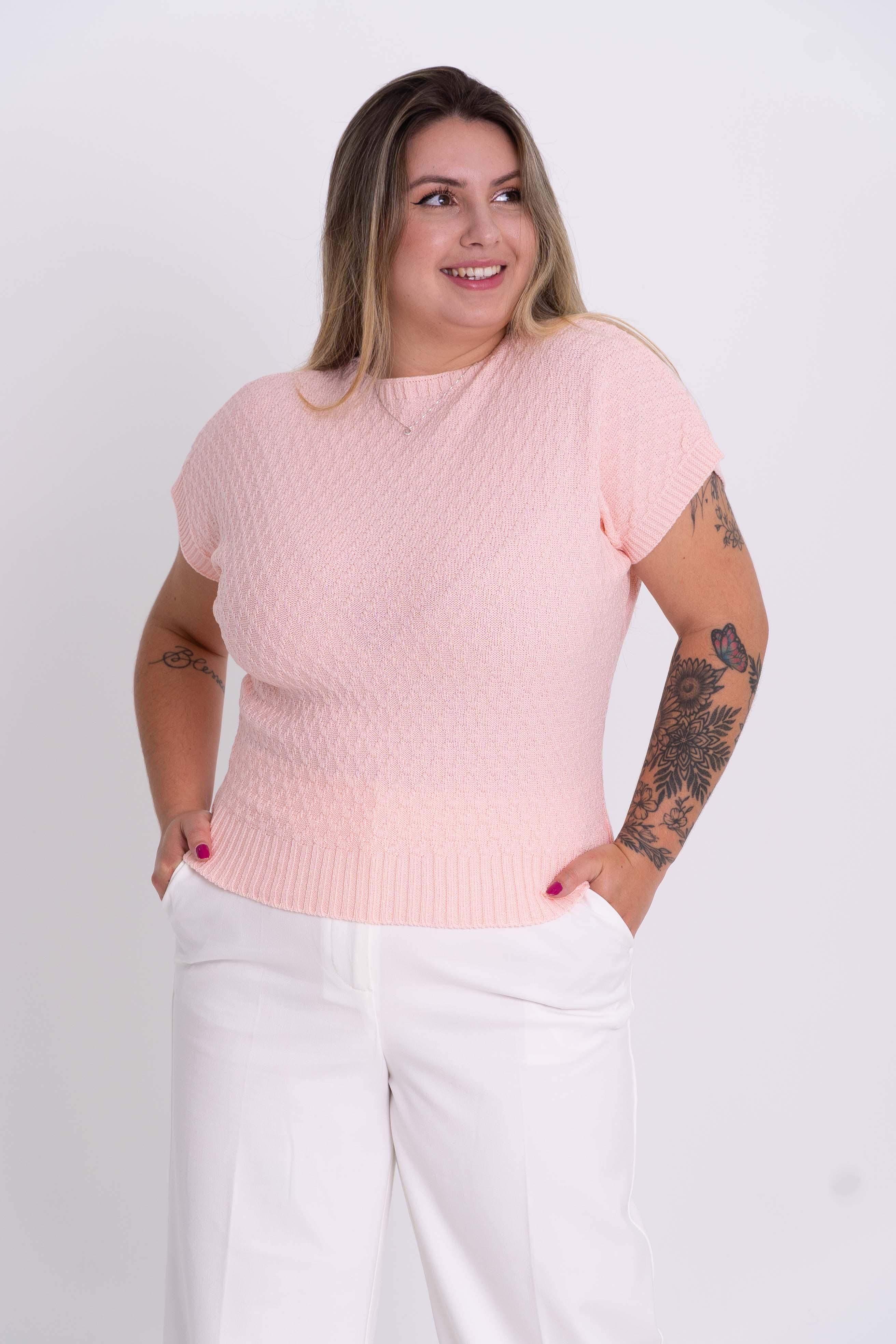 Blusinha Morcego Modal Trabalhada