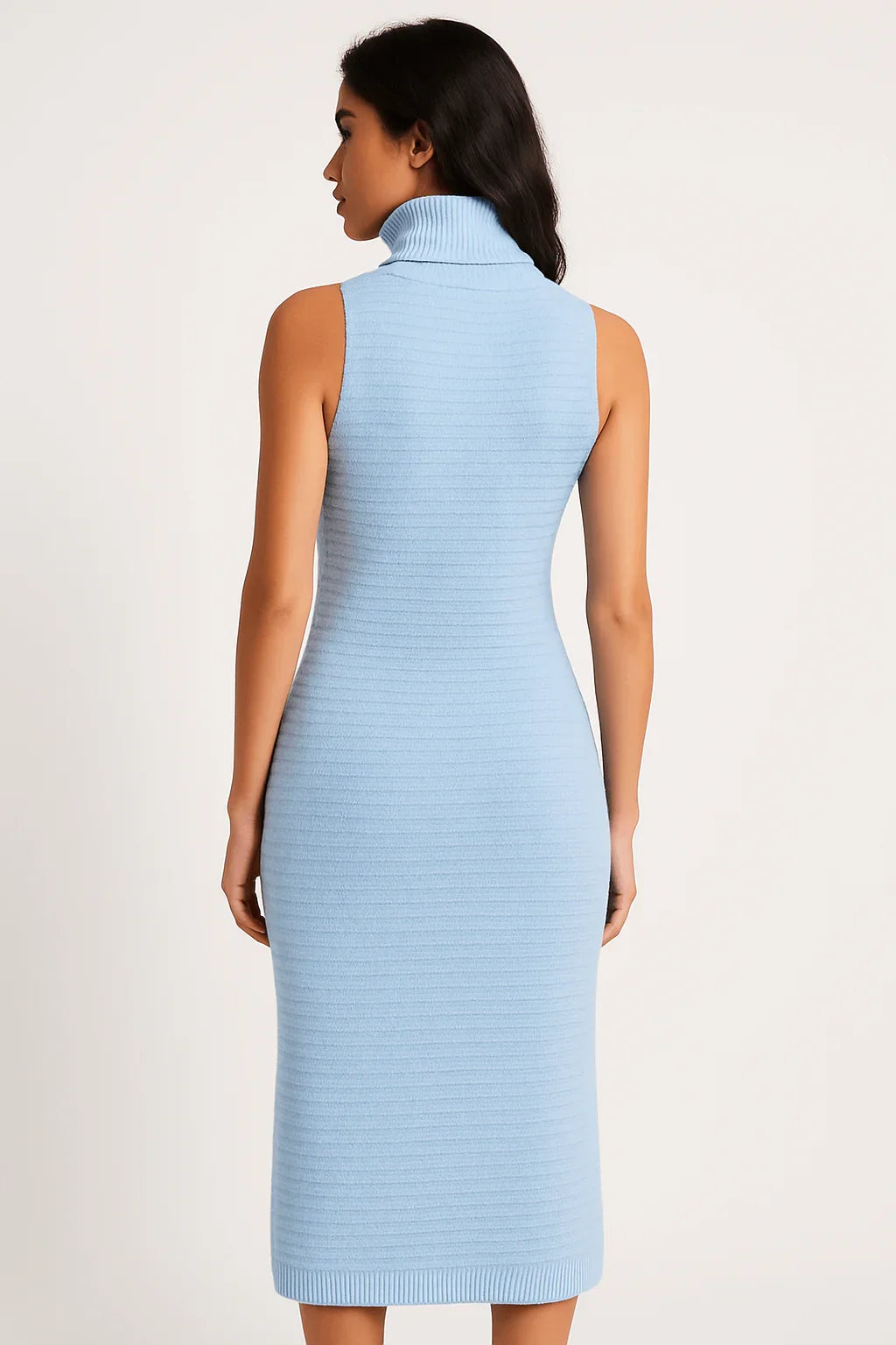 Vestido Mousse Trançado Longo