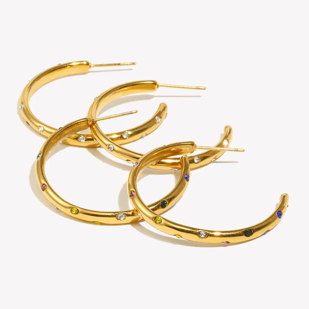 Brincos Verão Banhado a Ouro