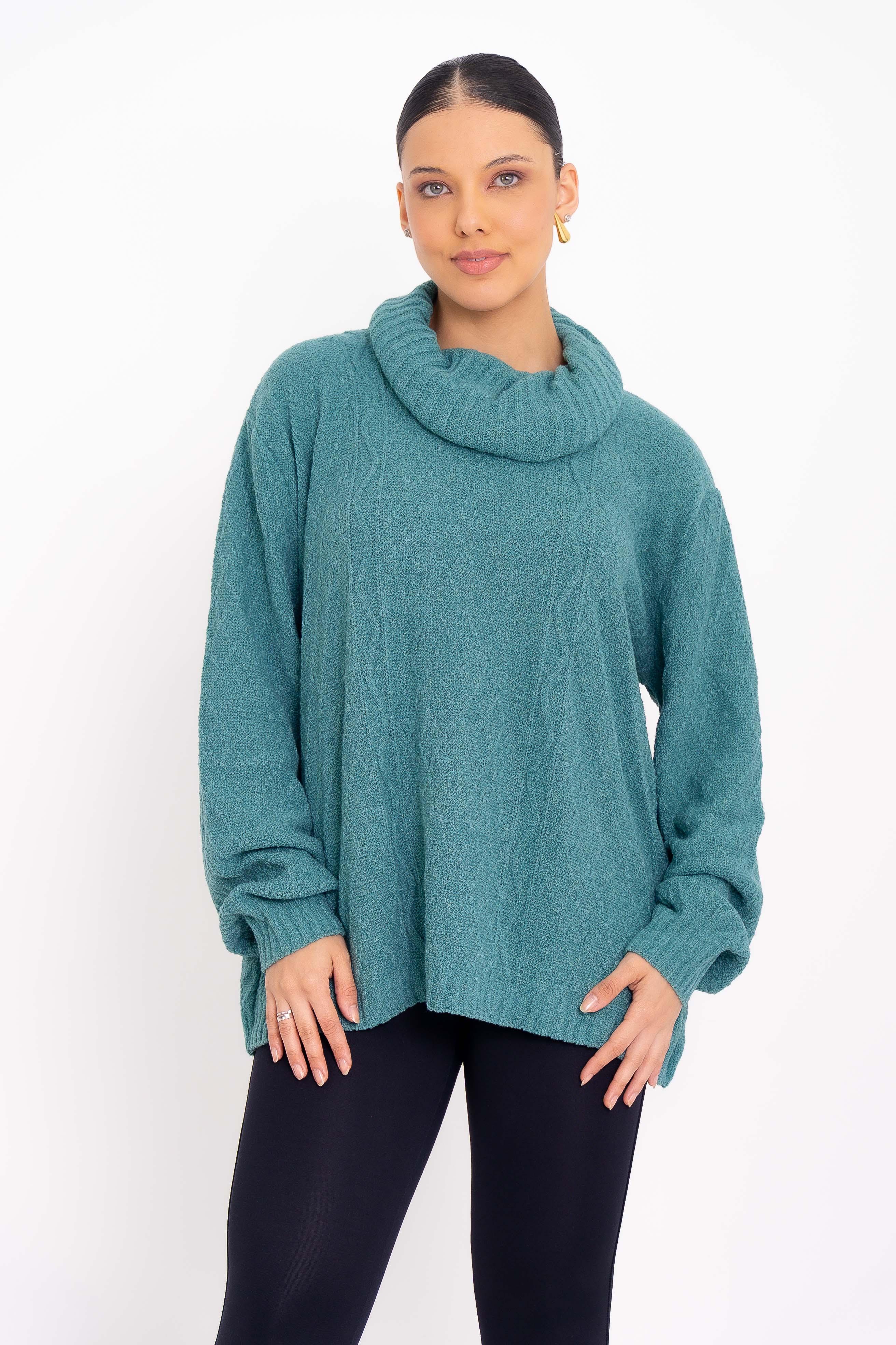 Blusa Plus Size Feminina Gola Alta