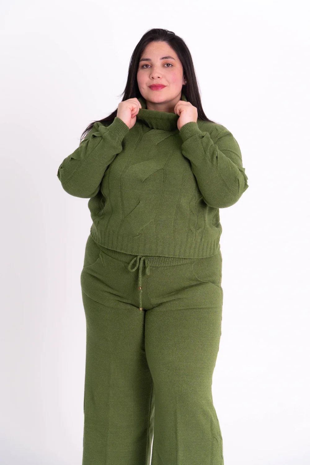 Conjunto Pantalona Gola Rolê Tranças