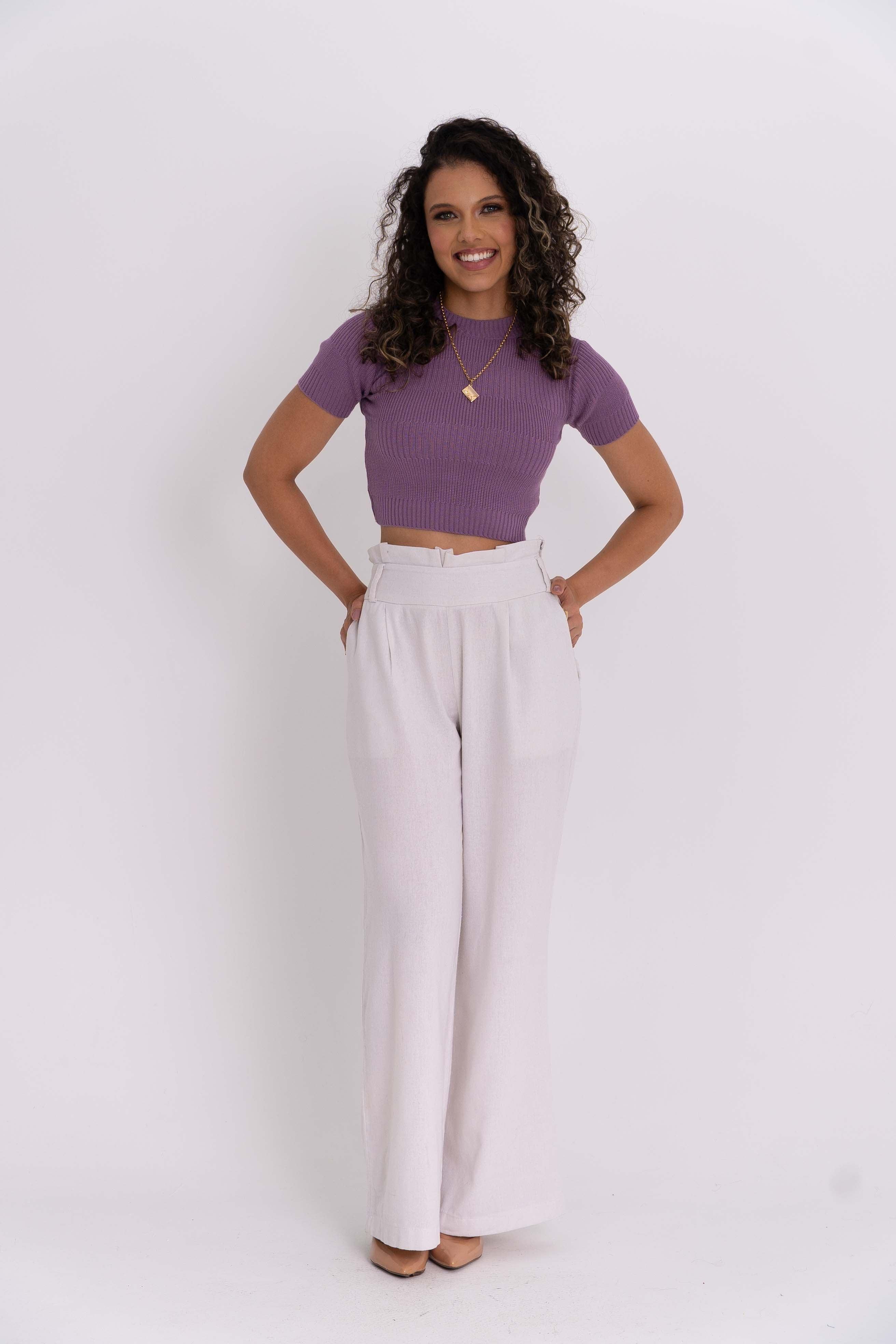 Cropped Tricot Detalhe