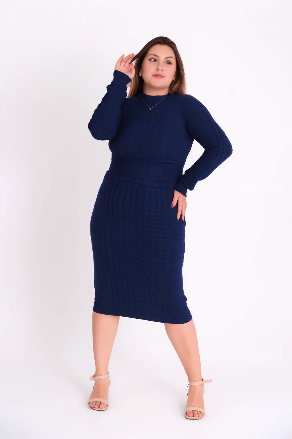 Conjunto Trançado Saia com Cropped