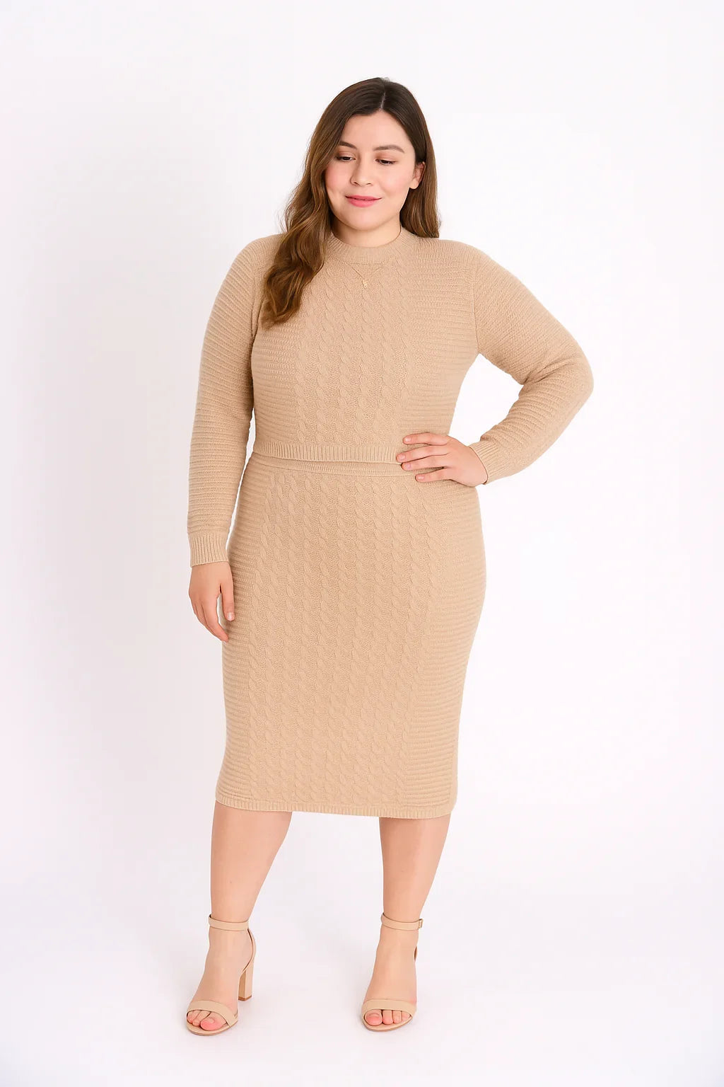 Conjunto Trançado Saia com Cropped