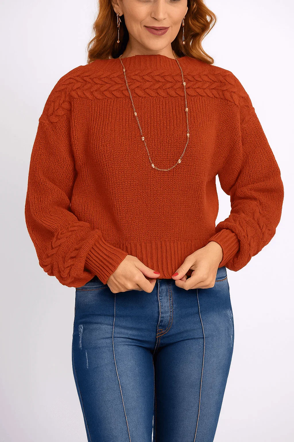 Blusa Tranças Na Gola