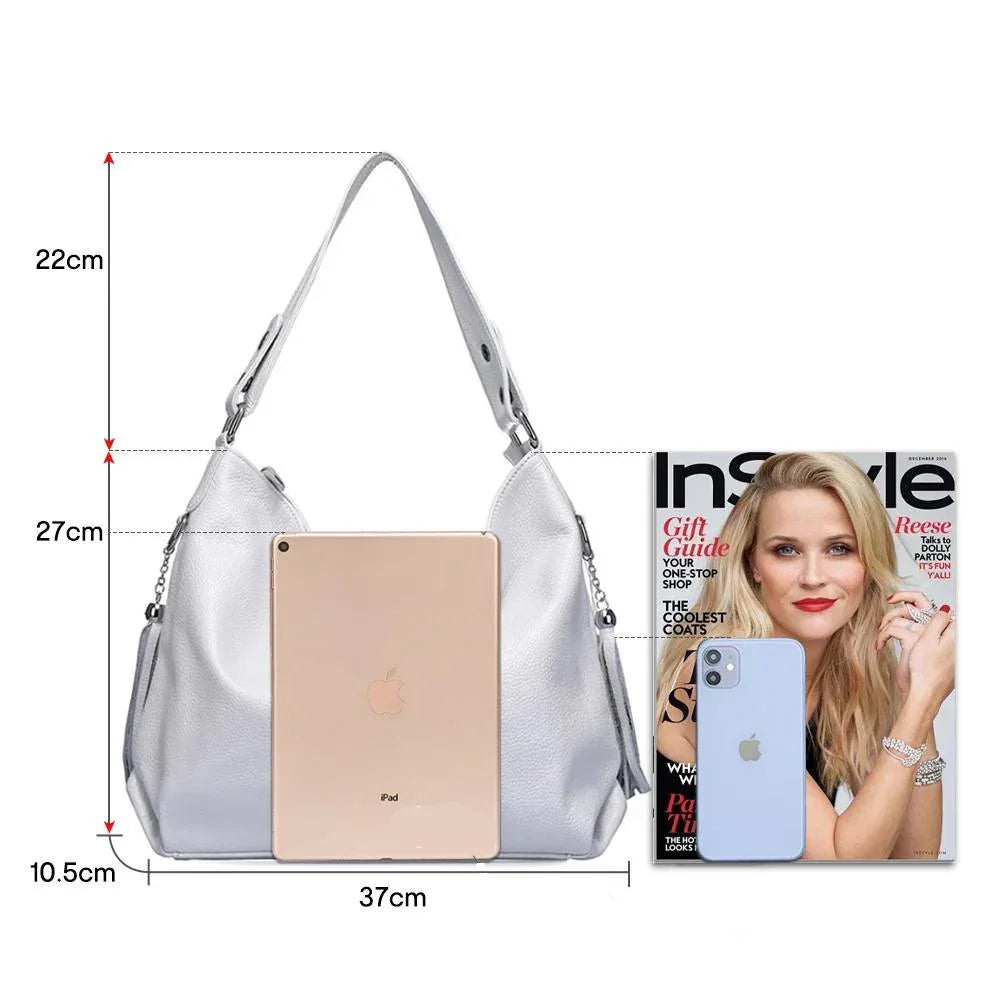 Bolsa de Couro Feminina Zency