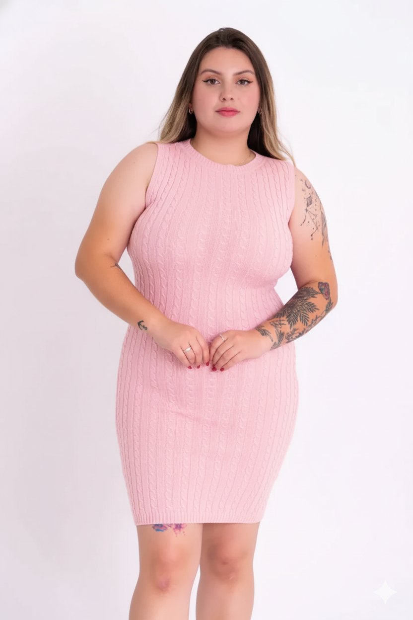 Vestido Regata Trançado