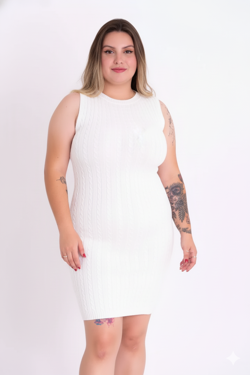 Vestido Regata Trançado