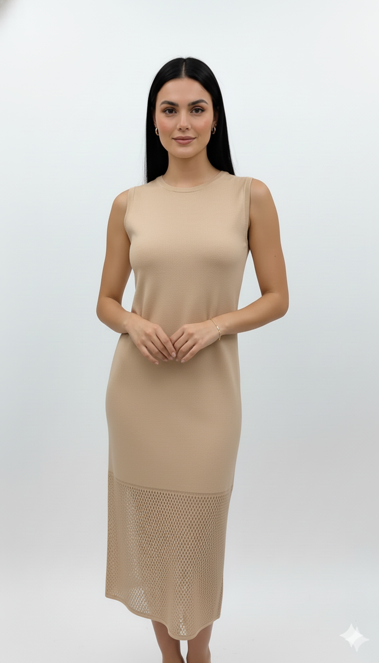 Vestido Vazadinho Longo