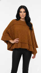 Poncho Trama Trançada