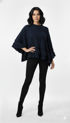 Poncho Trama Trançada