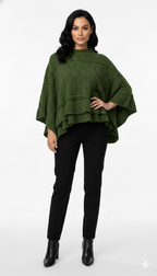 Poncho Trama Trançada