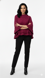 Poncho Trama Trançada