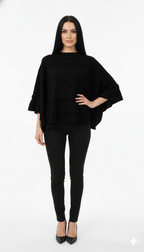 Poncho Trama Trançada