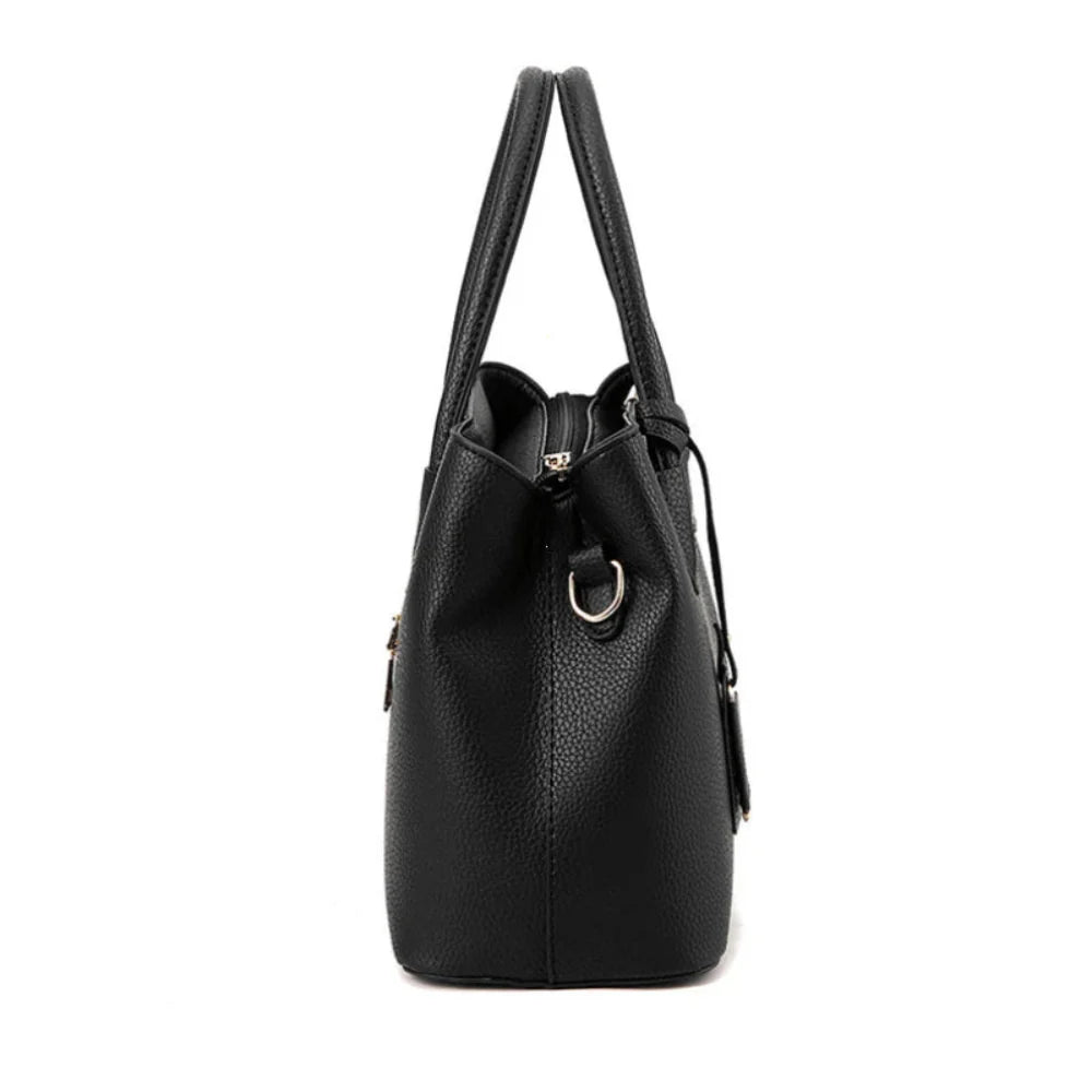 Elegante Bolsa de Couro Plutônio Feminina