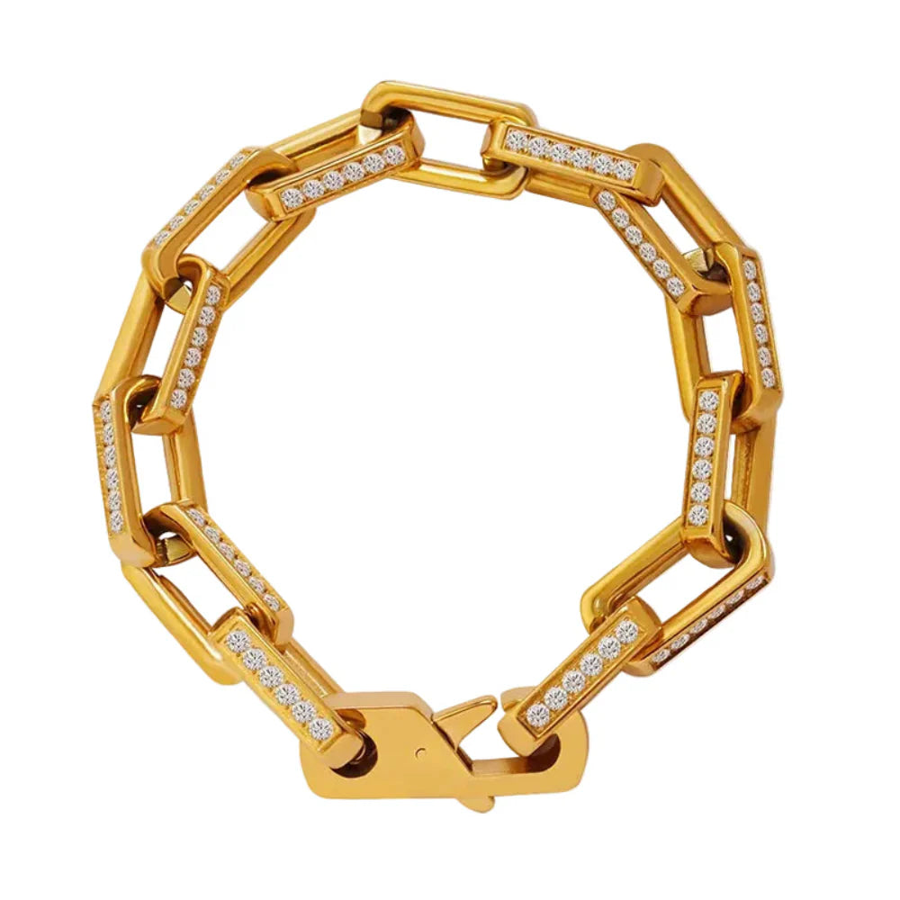 Pulseira Feminina em Aço Inoxidável