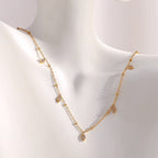 Colar Pingente Rhombus Zircão 18K Banhado a Ouro