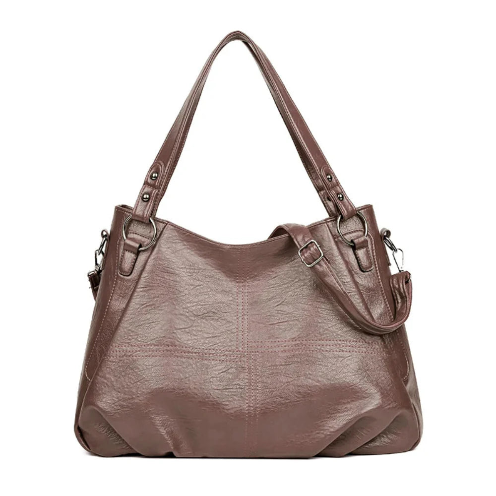 Bolsa de Couro Luxuosa com Grande Capacidade