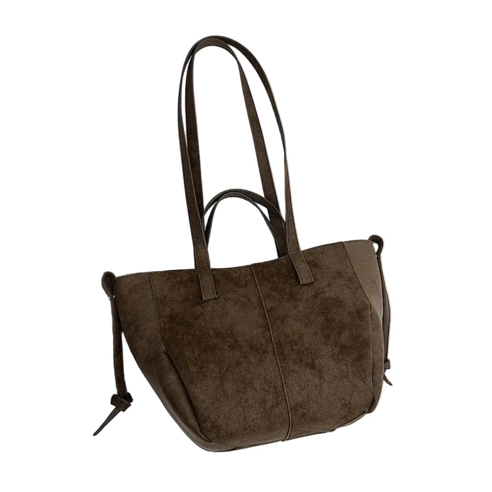 Bolsa de Ombro Luxuosa em Couro Plutônio para Mulheres