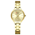 Relógio Luxuoso Curren Feminino em Aço Inoxidável