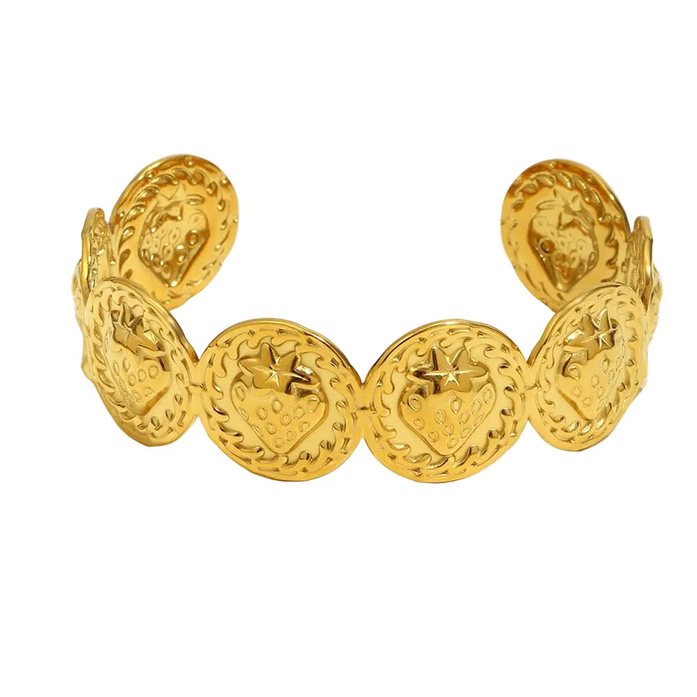 Pulseira de Aço Inoxidável E.B.belle - Elegância Frutada