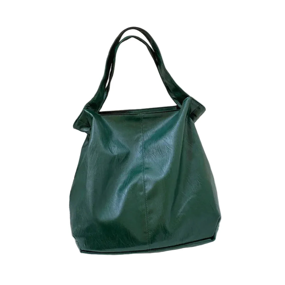 Bolsa de Couro Feminina - Alta Capacidade Retro