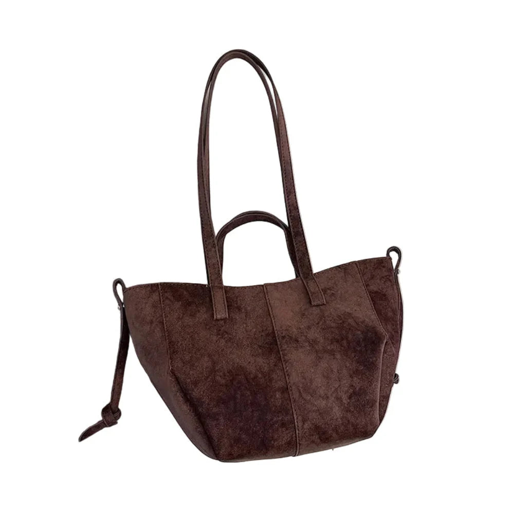 Bolsa de Ombro Luxuosa em Couro Plutônio para Mulheres