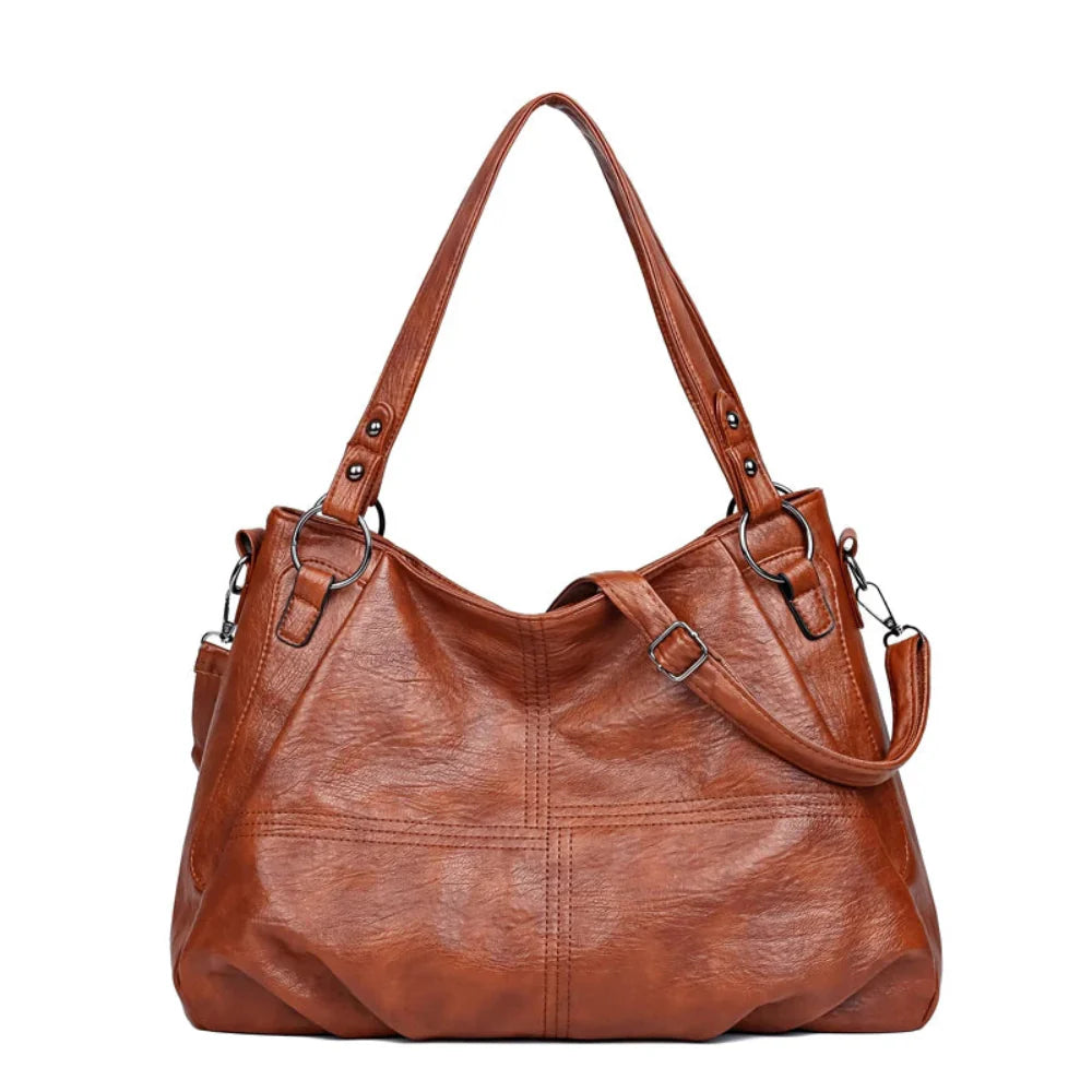 Bolsa de Couro Luxuosa com Grande Capacidade
