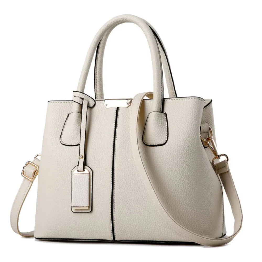 Elegante Bolsa de Couro Plutônio Feminina