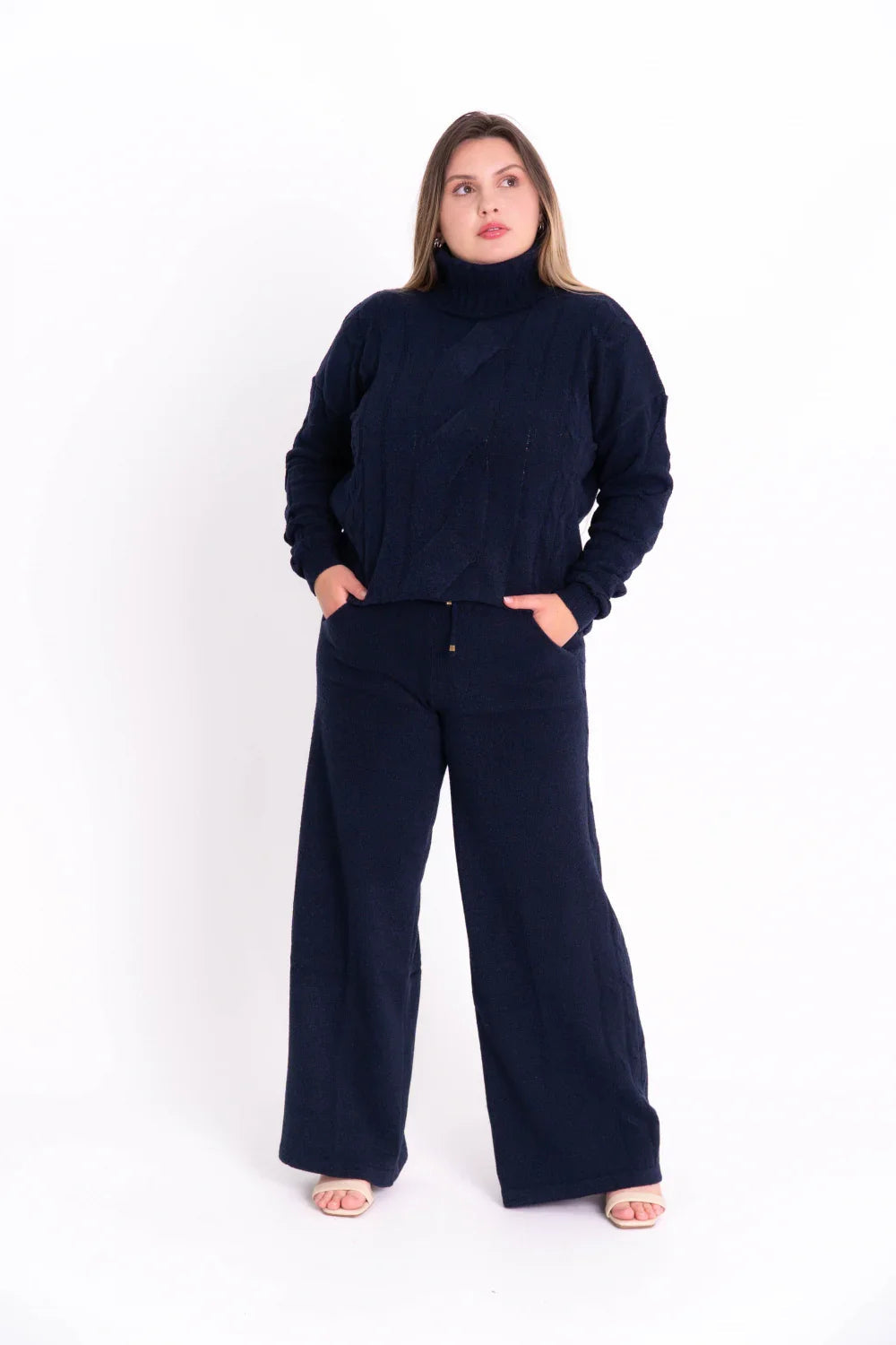 Conjunto Pantalona Gola Rolê Tranças