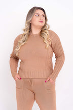Conjunto Trançado em Tricot