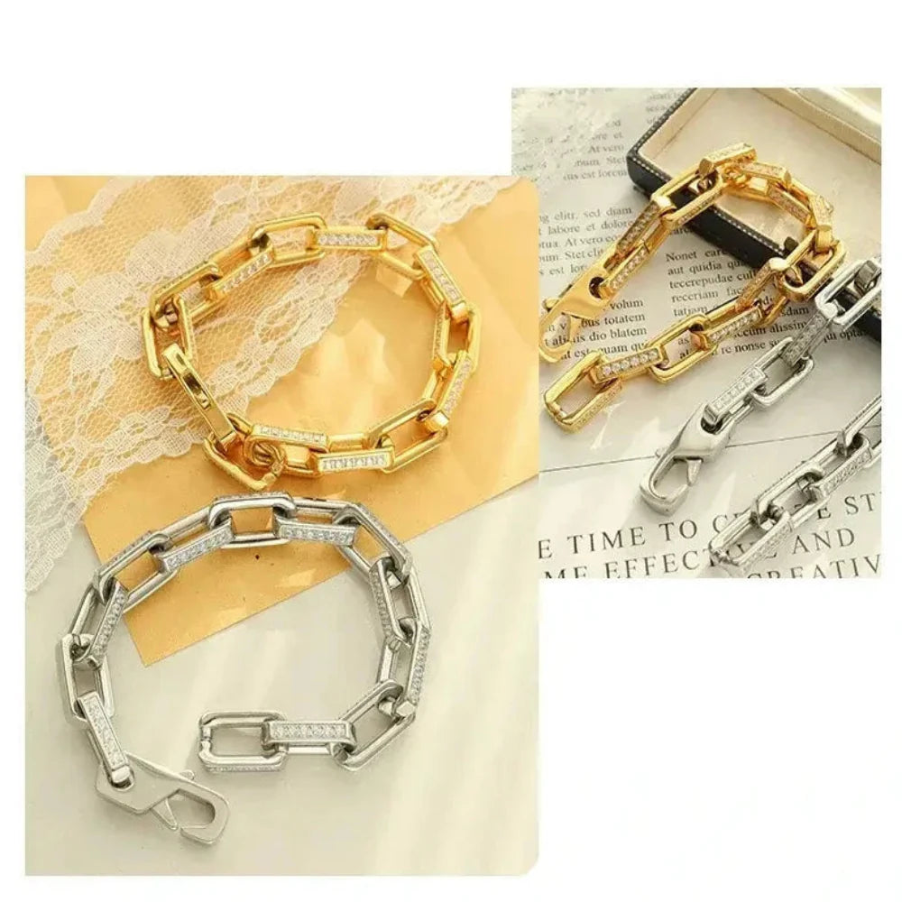 Pulseira Feminina em Aço Inoxidável